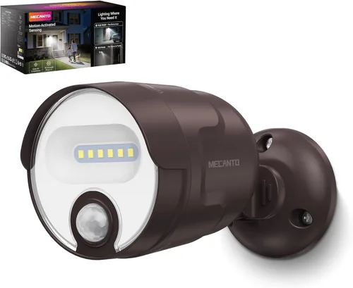 Miniatura 13 de Luz con sensor de movimiento a pilas para exteriores, recargable de 4000 mAh, 600 lúmenes, foco de batería para exteriores, impermeable, para Negro
