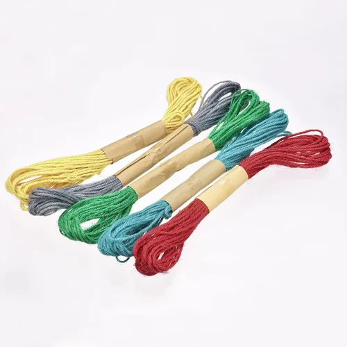 Miniatura 5 de MECCANIXITY Cuerda de yute de 33 pies de 0.079 in, cuerda de yute, cuerda de yute natural para manualidades, jardinería, agrupación, decoración