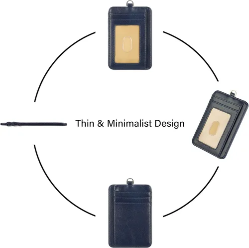 Miniatura 5 de Lavemi Slim RFID Blocking Card Holder Minimalist Leather Front Pocket Wallet for Women