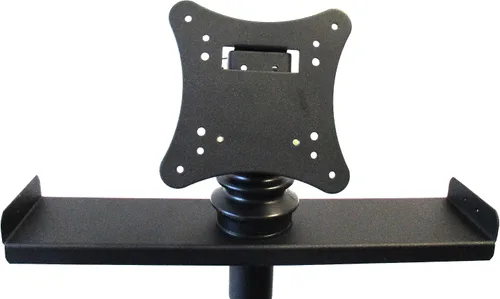 Miniatura 4 de Audio2000'S S420Y - Soporte de pantalla plana portátil LCD LED para monitor de TV con patas de trípode plegables, incluye una placa de montaje VESA