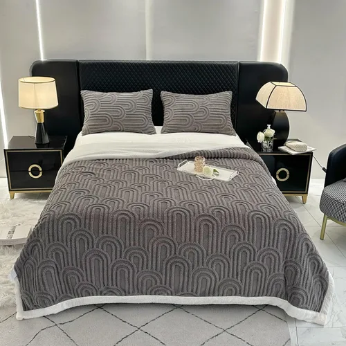 Miniatura 53 de UKELER - Manta Boho Sherpa 60" x 50" - Mantas de franela suaves y esponjosas para cama/sofá/oficina/camping A-bohemio