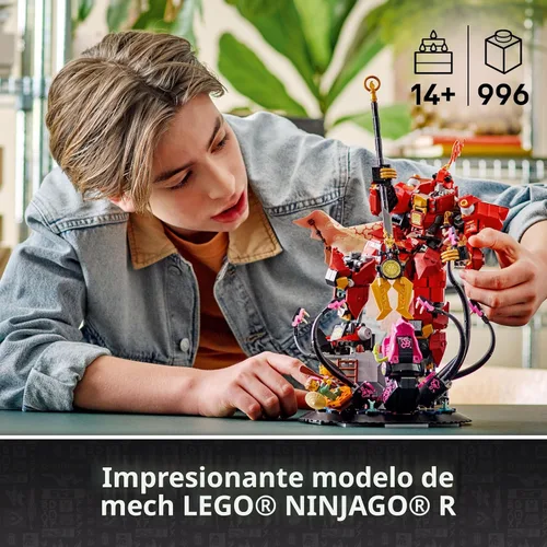 Miniatura 2 de LEGO NINJAGO - Juego de construcción de The Fire Knight Mech - Kit de modelo con minifigura Kai de Legends Monstrosity - Decoración de habitación