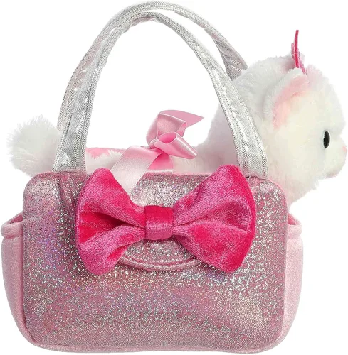 Aurora Fashion Fancy Pals Trendy Sparkle Pink - Peluche con elegante bolso para divertirse con disfraz, perfecto para niños de 3 años, disfraces y