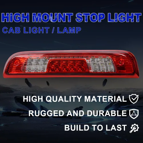 Miniatura 5 de PIT66 3ª luz de freno LED, compatible con Chevy Silverado/GMC Sierra 1500 2500HD 3500HD 14-18, lámpara de parada de estacionamiento de montaje alto