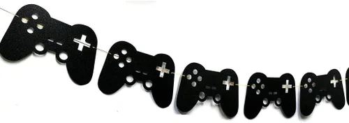 Miniatura 4 de Banner de controlador de videojuegos, guirnalda de controlador de videojuegos, decoraciones de fiesta de videojuegos, cumpleaños de videojuegos