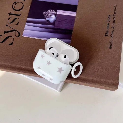 Miniatura 4 de Funda para AirPods 2/1 con diseño de estrella bonita, con kit limpiador protector de auriculares para AirPods de 2ª/1ª generación, color azul