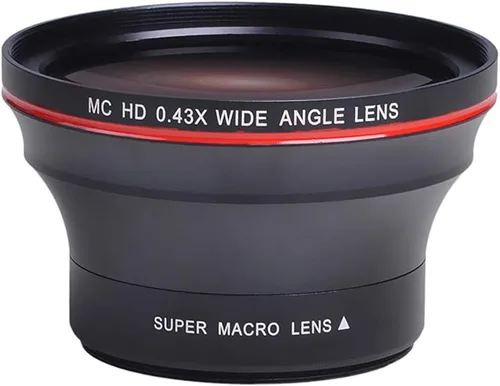 Miniatura 3 de Lente gran angular HD profesional de 2.047 in 0.43x con porción macro para cámaras DSLR Nikon D7100 D7000 D5500 D5300 D5200 D5100 D3300 D3200 D3100