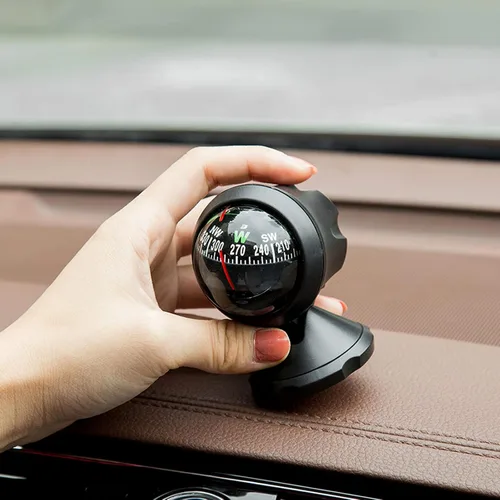 Miniatura 8 de Negro ajustable bola visión nocturna brújula barco Dash Mount, coche ajustable para coche, barco marino