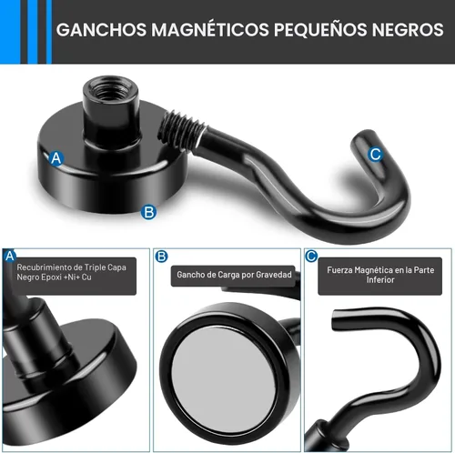 Miniatura 5 de LOVIMAG Ganchos magnéticos, paquete de 12 ganchos magnéticos de 30 libras + gancho magnético 2026 Cruise Cabin Ship Essentials Heavy Duty Strong