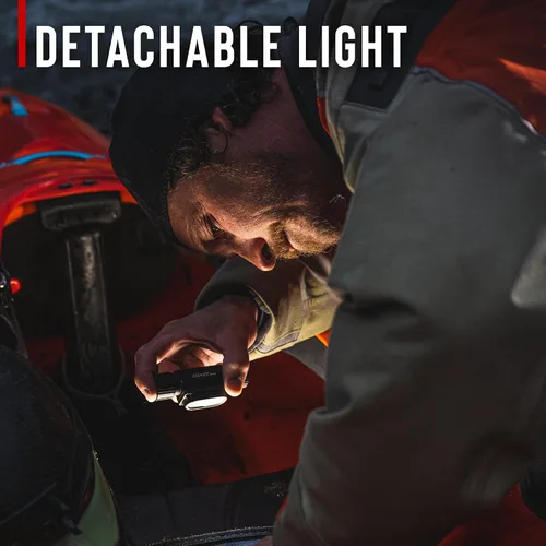 Miniatura 7 de Coast WPH30R 1000 lúmenes Faro de cabeza impermeable ultrabrillante IP68 USB recargable de doble potencia, 5 modos con haz de luz puntual