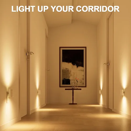 Miniatura 6 de NIORSUN Luces nocturnas enchufables en la pared, regulables con 3 modos de color y sensor de encendido y apagado automático, lámpara nocturna Blanco