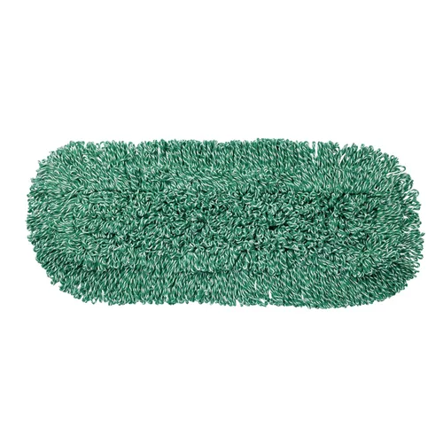 Rubbermaid Commercial FGJ85900GR00 mopa para limpiar polvareda de mezcla de microfibra, con terminación remallada, 72 pulgadas, color verde., 24 -