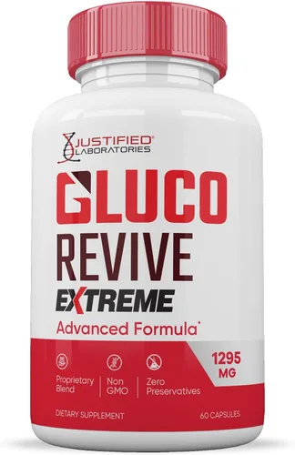 Miniatura 4 de Gluco Revive Extreme 1295MG Píldoras Glyco Support Fórmula avanzada Gluorevive Soporte de glucógeno formulado con cúrcuma berberina resveratrol ajo
