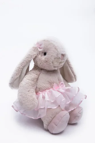 Miniatura 6 de DILLY DUDU Muñeca de conejo de peluche de bailarina/ballet de 10 pulgadas (Rosa)