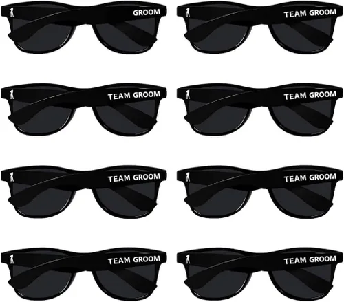 Gafas de sol para despedida de soltero – Juego de 1 gafas de sol para novio y 7 equipos | Padrinos de boda regalo de boda regalos de boda