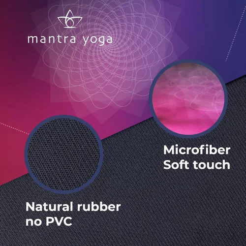 Miniatura 5 de Mantra Yoga Travel PRO 1.5mm con almohadilla para las rodillas - Esterilla plegable para fitness y ejercicio con bolsa Ligera, compacta
