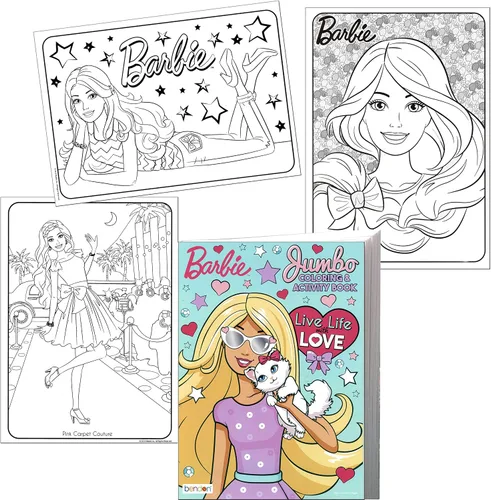 Miniatura 2 de Lazy Days Barbie Live Life with Love - Libro para colorear y actividades - 96 páginas
