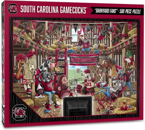 Miniatura 45 de YouTheFan NCAA Barnyard Fans - Rompecabezas de 500 piezas