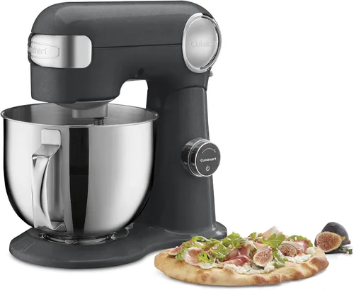 Miniatura 16 de Cuisinart Batidora de pie, 12 velocidades, cuenco de acero inoxidable de 5.5 cuartos de galón, batidor de chef, paleta mezcladora, gancho para masa