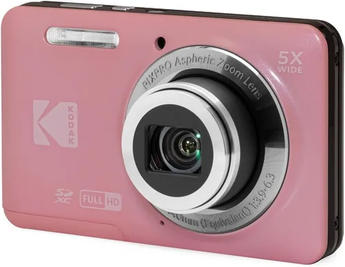 Miniatura 2 de Kodak PixPro Friendly Zoom FZ55 16MP 1080p Cámara digital Full HD (rosa pastel) Paquete con tarjeta SD de 128 GB, batería (paquete de 2)