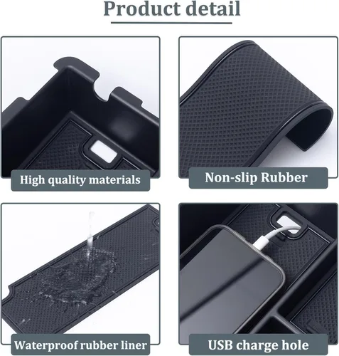 Miniatura 4 de JKCOVER Bandeja organizadora de consola central compatible con Subaru Impreza y Subaru Crosstrek 2024 2025, accesorios de material ABS, caja
