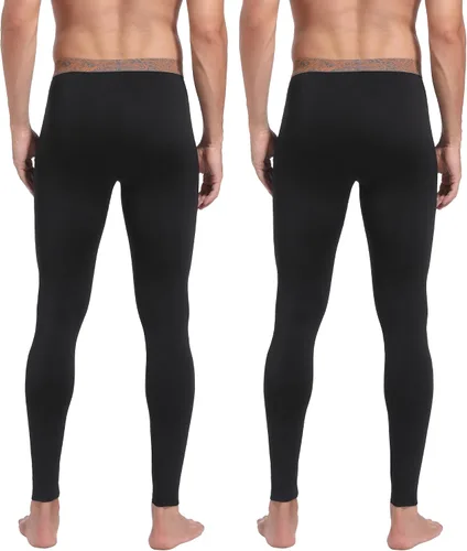 Miniatura 2 de INNERSY Ropa interior térmica para hombre, ligera, capa base, 2 paquetes