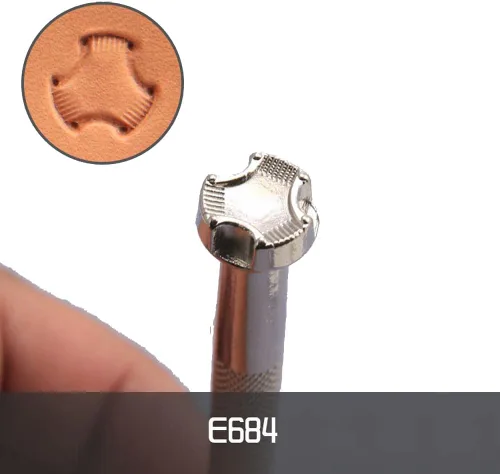 Miniatura 2 de PANSHIYON Sellos de cuero, paquete de 3 herramientas profesionales de estampado de cuero para trabajo artesanal