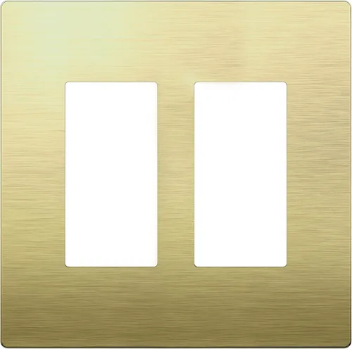 LIDER Placa de pared metálica doble decorativa, resistente a la temperatura y a los impactos, acero inoxidable 201, cubierta sin tornillos, Cobrizo