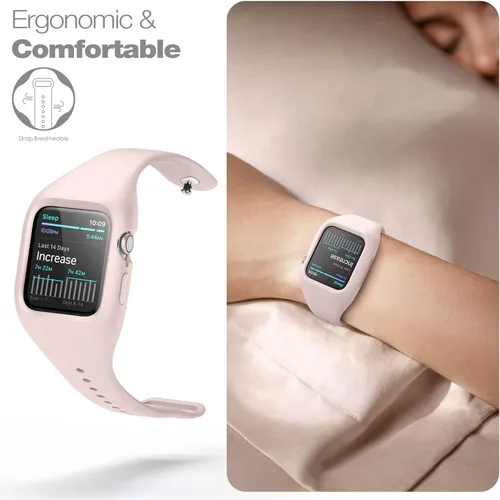 Miniatura 6 de SURITCH Correa deportiva compatible con Apple Watch SE/9/8/7/6/5/4 de 1.575 pulgadas, 1.614 pulgadas, 1.732 pulgadas, 1.772 pulgadas, correa