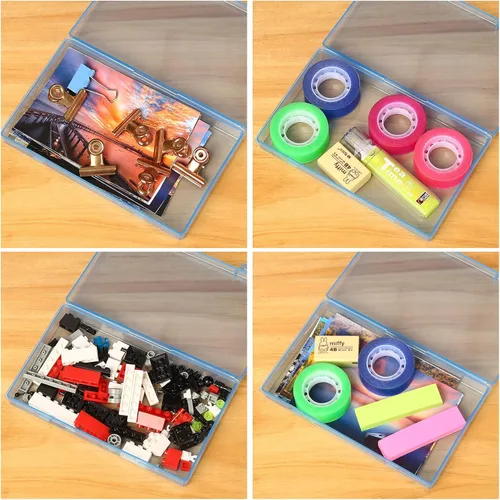 Miniatura 8 de Gbivbe Estuche de almacenamiento de fotos, tamaño 4 x 6, caja grande con capacidad para 1000 fotos, almacenamiento de tarjetas, mango de tarjetas
