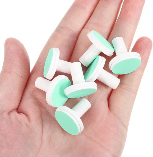 Miniatura 7 de DOITOOL Almohadillas de repuesto para lima de uñas eléctricas para bebés, 24 cabezales de rectificado de 0.70 pulgadas para recortadora de uñas