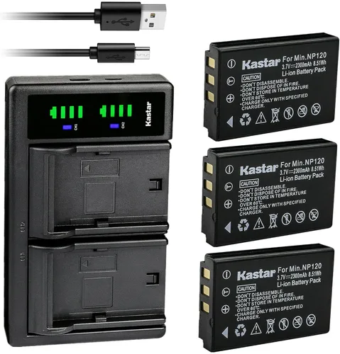 Miniatura 6 de Kastar Cargador de batería USB Q120 LTD2 compatible con cámara puente MN35Z FHD, Zoom BT-03, batería Zoom BT-03 B, Zoom Q8, cámara grabadora Zoom