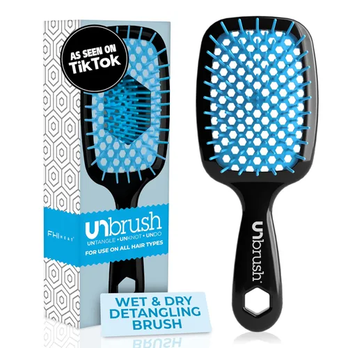 Miniatura 23 de FHI Heat UNbrush - Cepillo desenredante para cepillar sin dolor en cabello húmedo o seco — Cerdas antiestáticas DuoFlex duraderas, mango ligero
