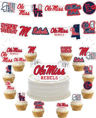 Miniatura 27 de Suministros de fiesta de la Universidad de Alabama para fútbol de Bama, regalo de cumpleaños Roll Tide, pancarta de fiesta de graduación de UA