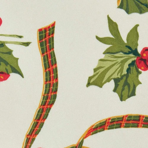 Miniatura 5 de Violet Linen Mantel de Navidad de temporada europea, color beige, 60 pulgadas, redondo