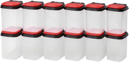 Miniatura 8 de Buddeez Contenedores de almacenamiento multiusos, cubos pequeños de almacenamiento de brocas y pernos, organizadores de hardware, recipientes Azul