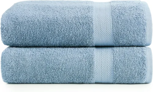 Miniatura 21 de Lane Linen Paquete de 4 toallas de baño 100 % algodón (35 x 66 pulgadas), hilado en anillo, extra grandes, secado rápido, suaves, de poca pelusa