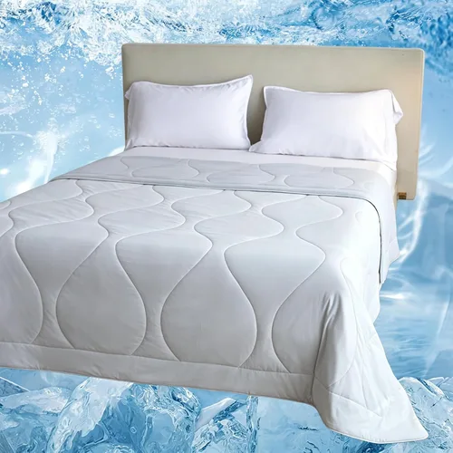 Miniatura 11 de Simple&Opulence Edredón refrescante tamaño King, manta refrescante de verano para personas que duermen con calor y sudores nocturnos, edredón ligero
