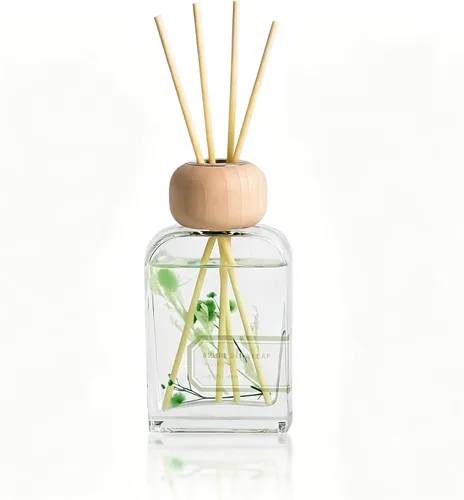 Miniatura 2 de Juego de difusor de varillas de 3.4 onzas líquidas, difusor de aceite perfumado refrescante con palos, difusor de aroma de baño Earl Grey Woods