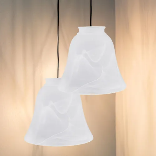 Miniatura 9 de OSALADI Soporte de lámpara de vidrio esmerilado Cubierta de luz de vidrio Lámpara colgante Sombra Accesorios de luz de techo Hogar