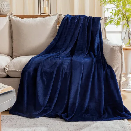 Miniatura 16 de Manta blanca de Navidad súper suave y acogedora para sofá o cama. Manta de microfibra de felpa ligera, 50x60 pulgadas Blanco