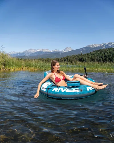 Miniatura 5 de INTEX 56843EP River Run 1 Pro Sillón Flotante Inflable: Soporte para GoPro/Teléfono – Portavasos Incorporado y Compartimento de Almacenamiento