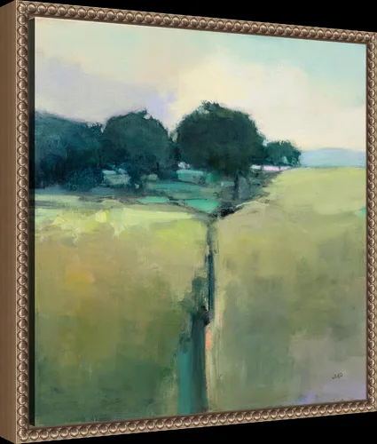Miniatura 2 de Amanti Art Lienzo enmarcado para pared, 16 x 16 pulgadas, prado escénico de Julia Purinton, lienzo enmarcado para pared, obras de arte de paisajes