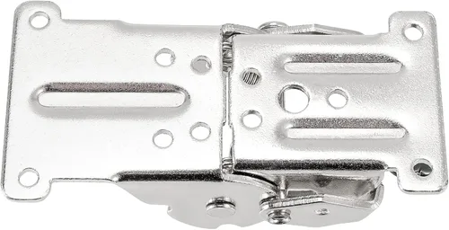 Miniatura 5 de Paquete de 8 soportes de soporte plegables de 0-90-180 grados, soportes de patas de mesa con bisagras autobloqueantes con tornillos de montaje