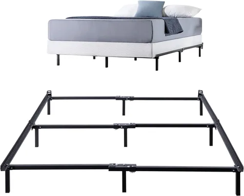Miniatura 8 de ZINUS - Base metálica Compack de soporte para cama, 7 pulgadas, para colchón y somier, color negro, tamaño individual Blanco