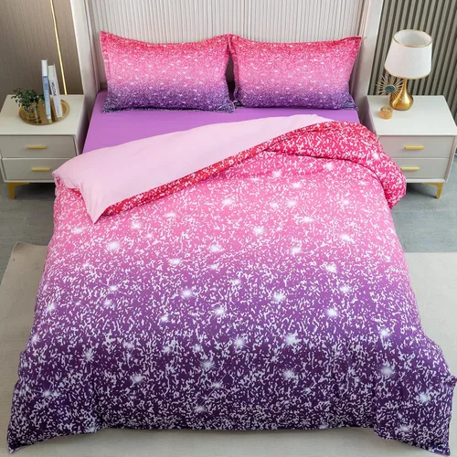 Miniatura 7 de Juego de cama individual de dinosaurio, juego de cama de 3 piezas, 86 x 68 pulgadas, juego de funda de edredón para niños, adolescentes y niños, 1
