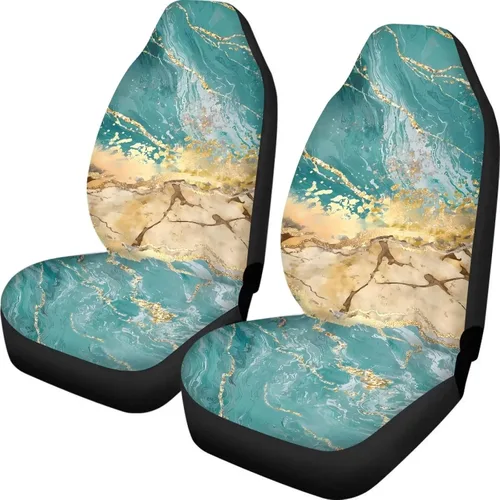 Miniatura 23 de Fundas de asiento de coche con estampado de bandera estadounidense, fundas cómodas para asientos de automóvil, duraderas, ajuste universal