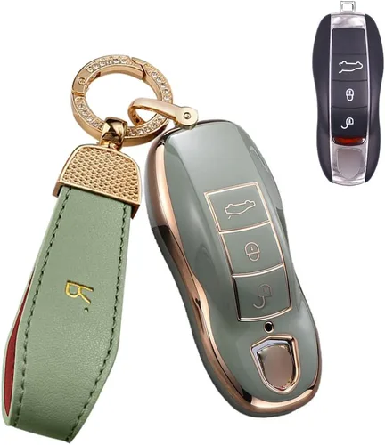 Miniatura 8 de SANRILY Funda de llave para llavero Porsche, Beige
