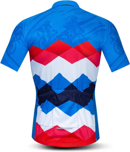 Miniatura 125 de Weimostar Hombre Ciclismo Jersey Manga Corta Bicicleta Ropa Multicolor Diamante