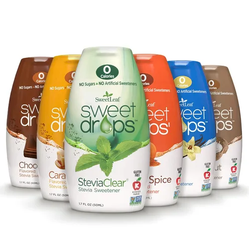 Miniatura 20 de SweetLeaf Sweet Drops - Edulcorante líquido de stevia saborizado, extracto de stevia, cero calorías, sin gluten, apto para dieta cetogénica, sin